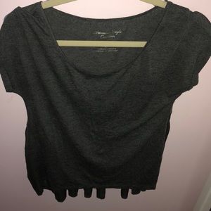 AMERICAN EAGLE Short Sleeve HIGH LOW Top